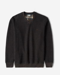 خرید و قیمت پلیور یقه هفت مردانه بنفش تیره 24489106