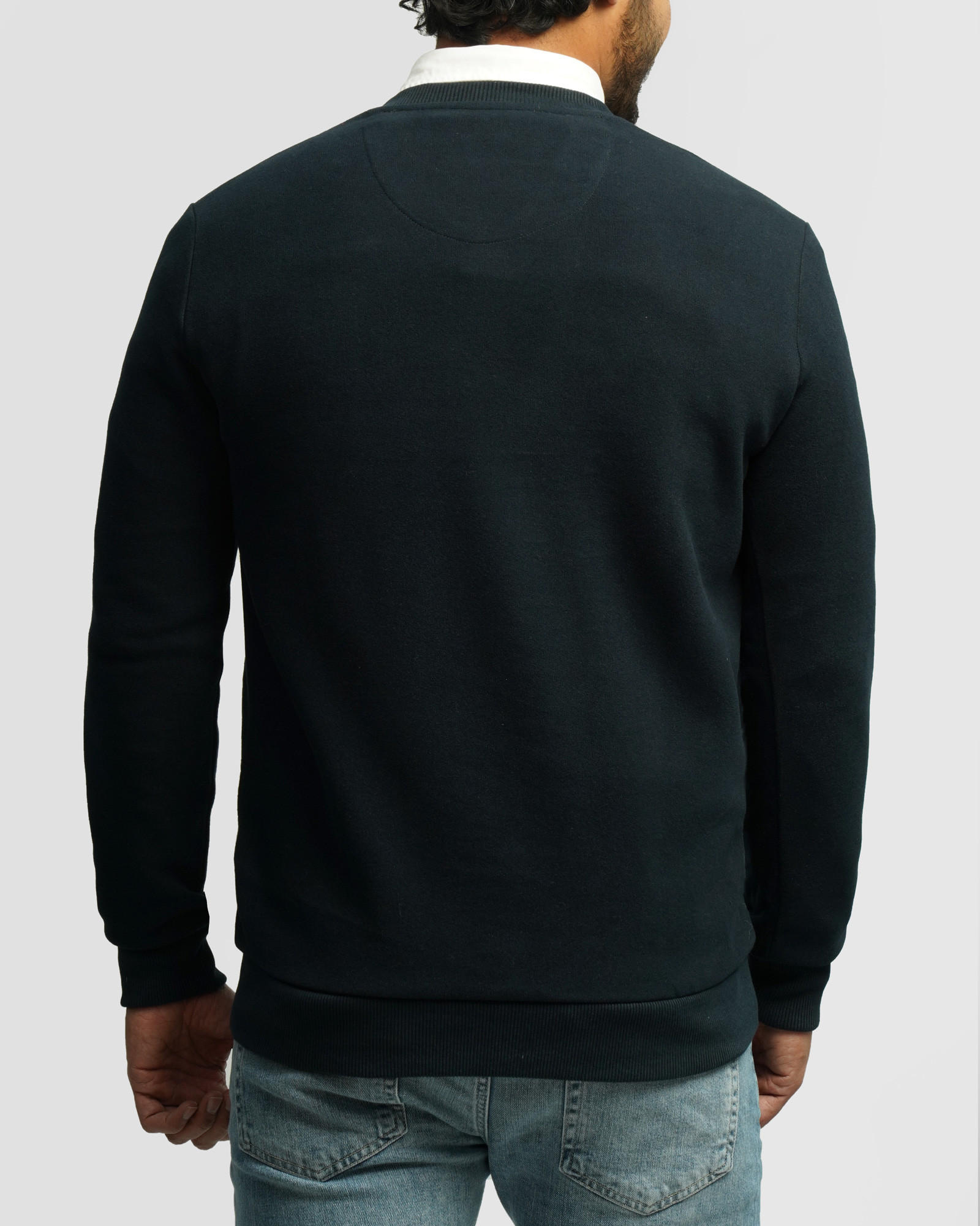 خرید و قیمت پلیور یقه هفت مردانه سرمه ای 24489106