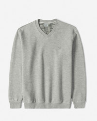 خرید و قیمت پلیور یقه هفت مردانه طوسی 24489106