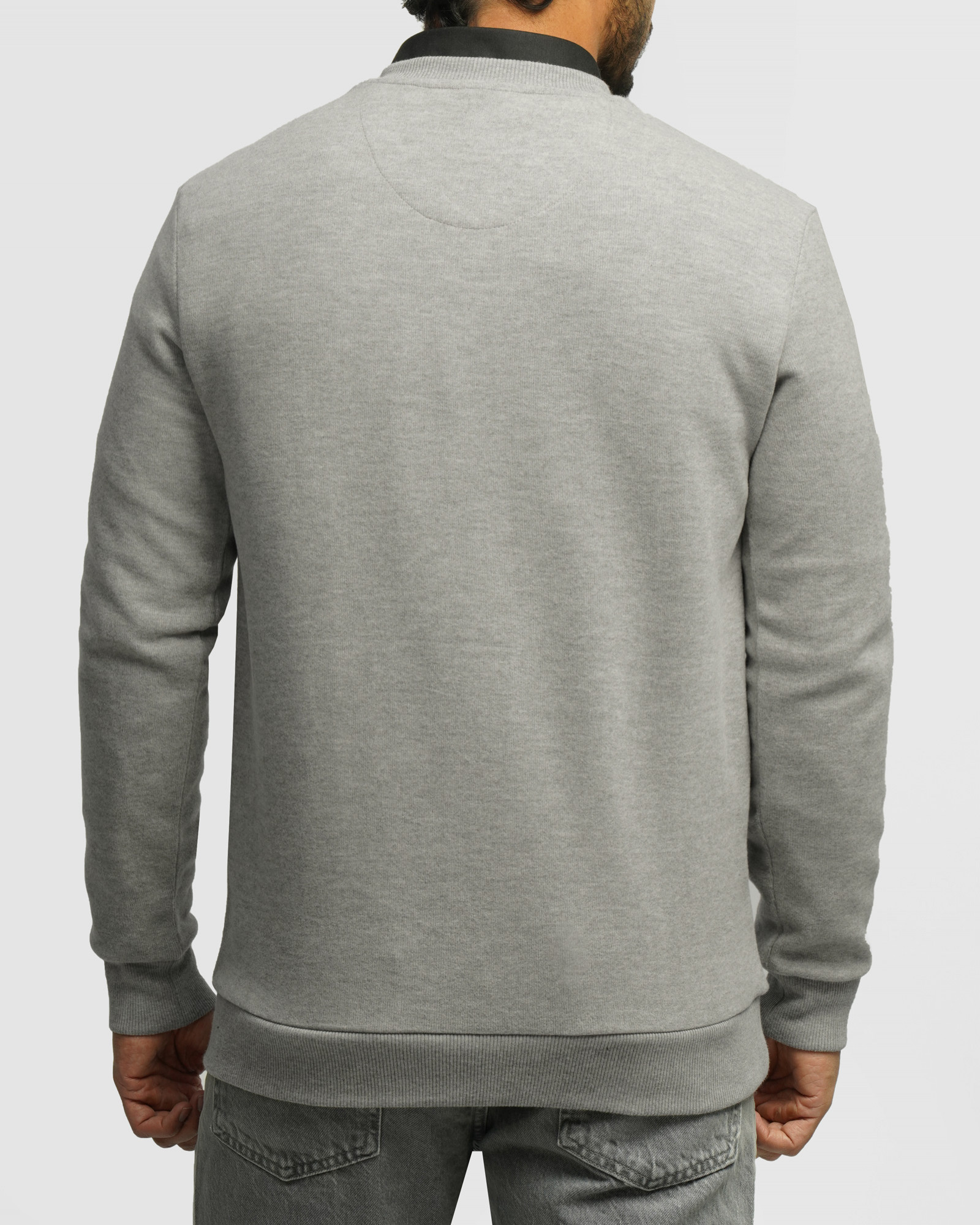 خرید و قیمت پلیور یقه هفت مردانه طوسی 24489106