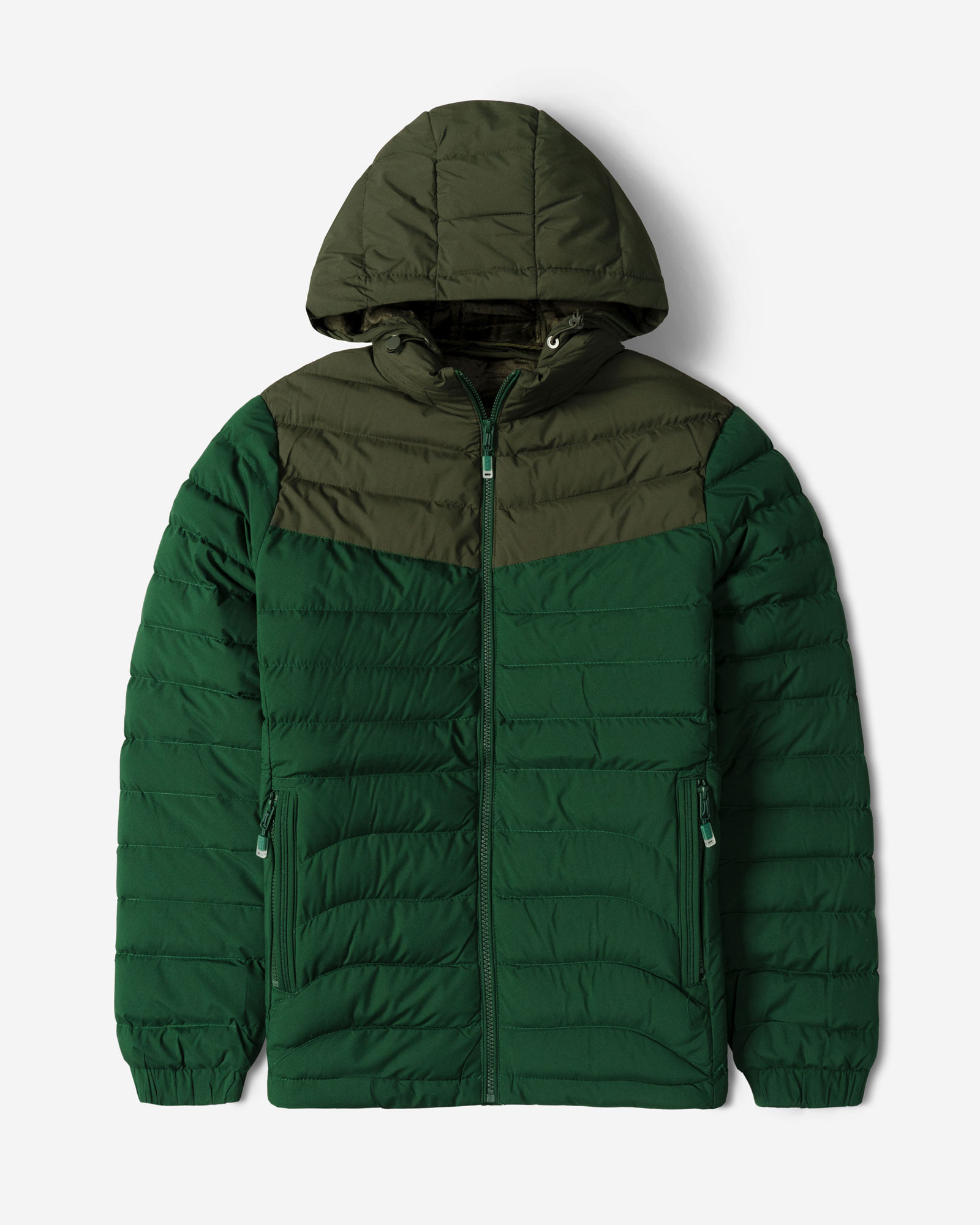 خرید و قیمت کاپشن مردانه کلاه دارسبز 24316395