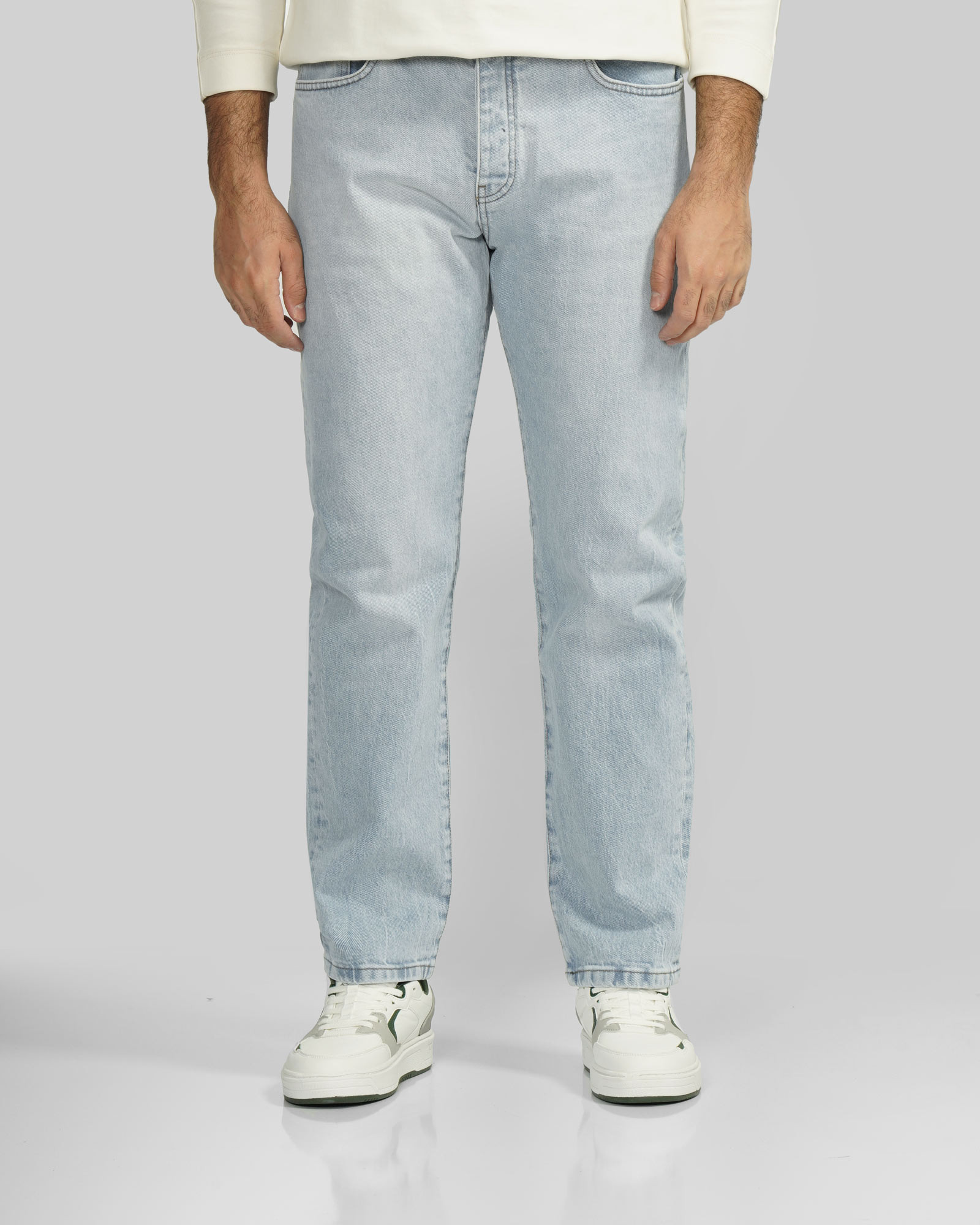 خرید و قیمت شلوار جین رگولار (Relax vintage) ساده مردانه آبی روشن 24412258