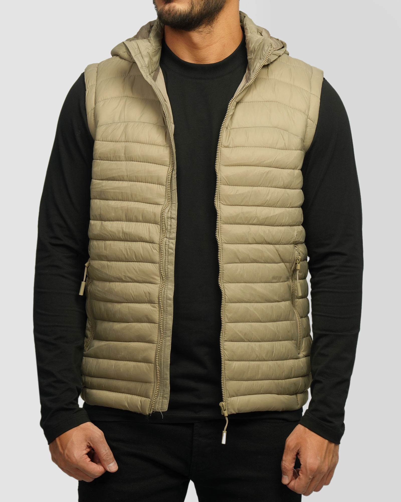 خرید و قیمت پافر مردانه کلاه دار کرم 24353176 در