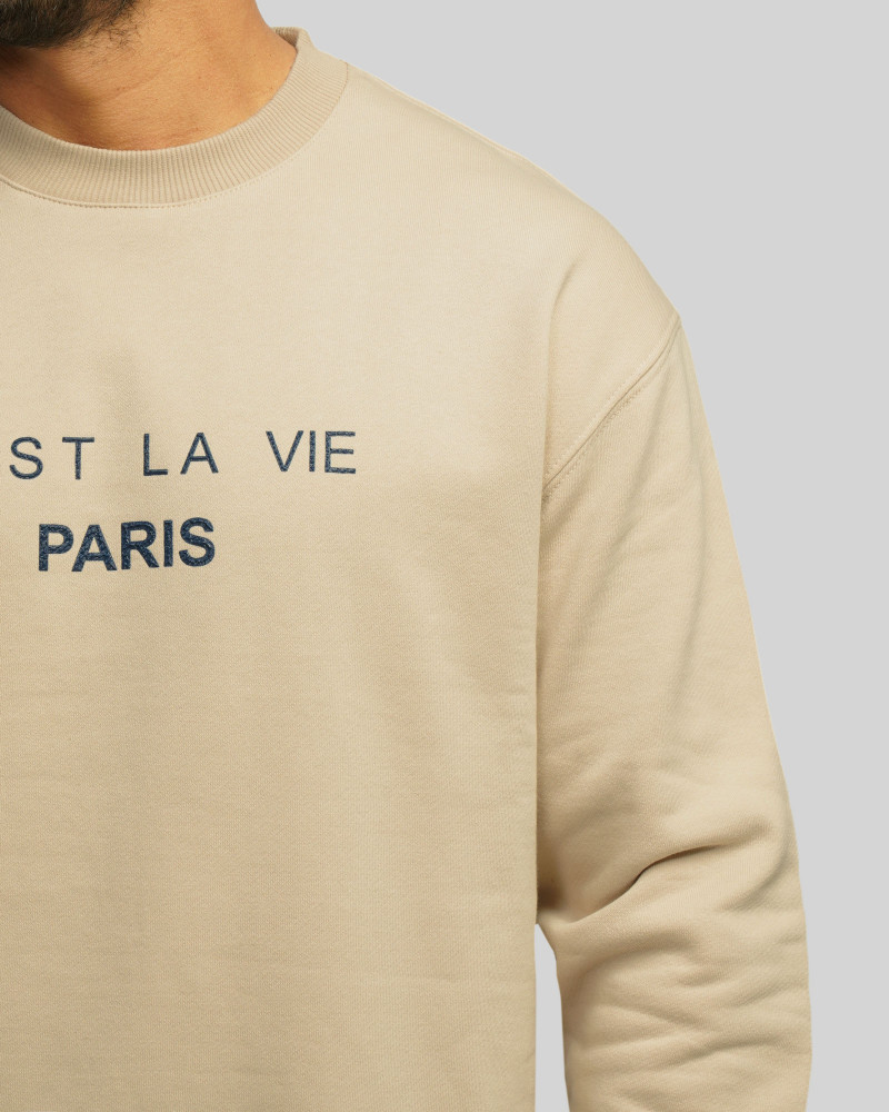 خرید و قیمت پلیور دورس یقه گرد مردانه کرم 24357260