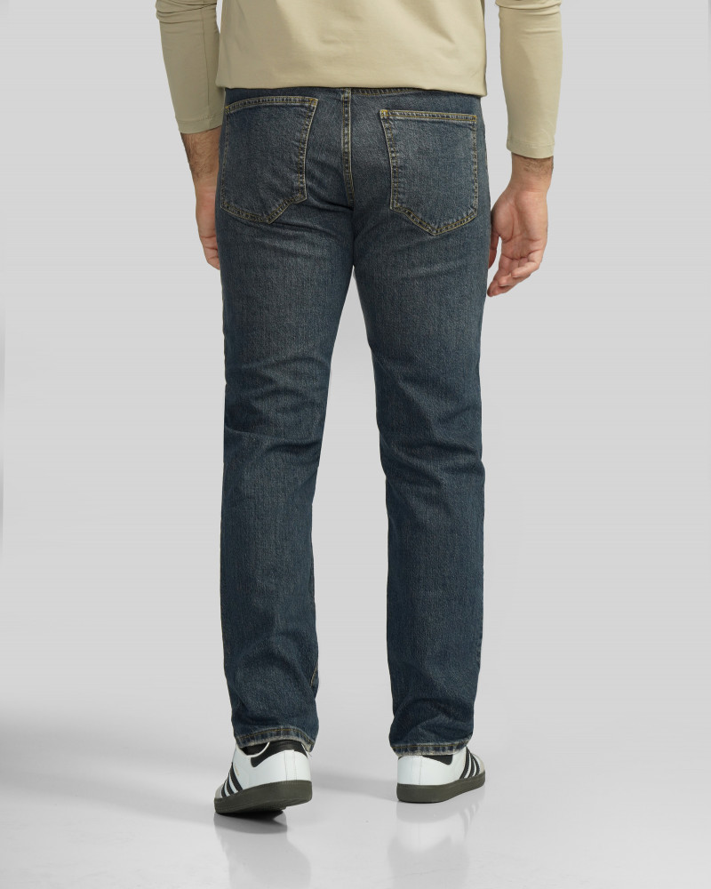 خرید و قیمت شلوار جین اسلیم ساده مردانه سرمه ای 24411452