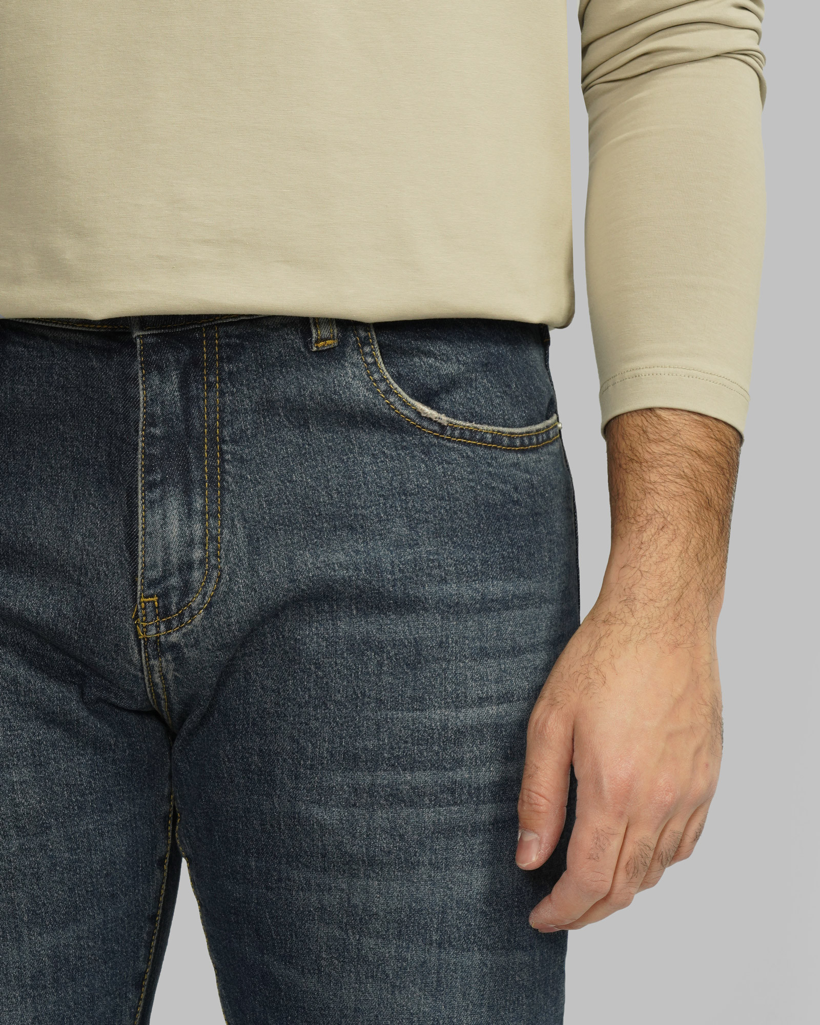 خرید و قیمت شلوار جین اسلیم ساده مردانه سرمه ای 24411452