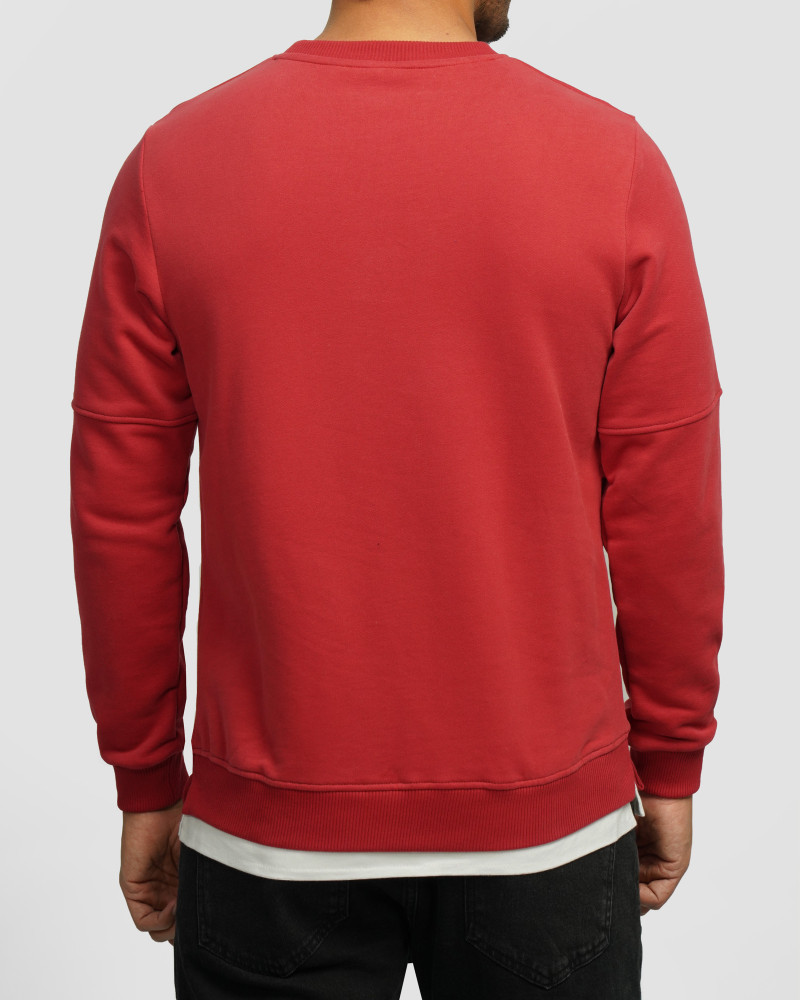 خرید و قیمت پلیور دورس یقه گرد مردانه قرمز 24457290