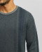 پلیور بافت یقه گرد طرح دار مردانه سرمه ای 84458137