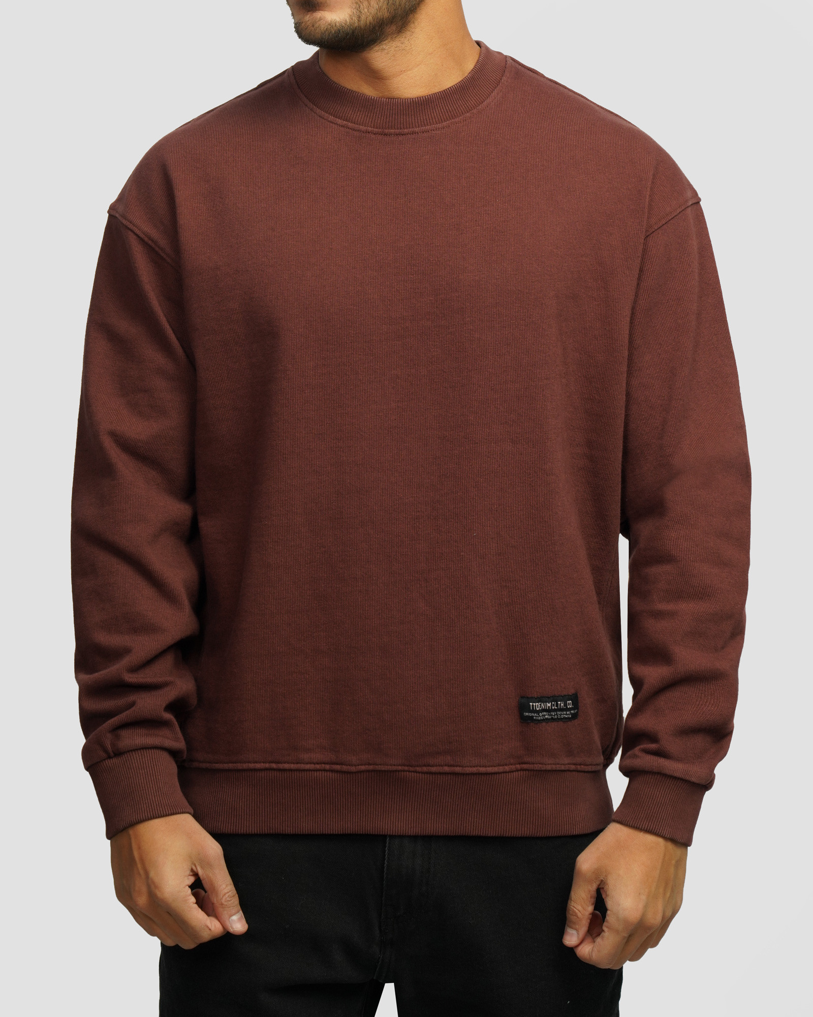 خرید و قیمت پلیور دورس یقه گرد مردانه زرشکی 24457282