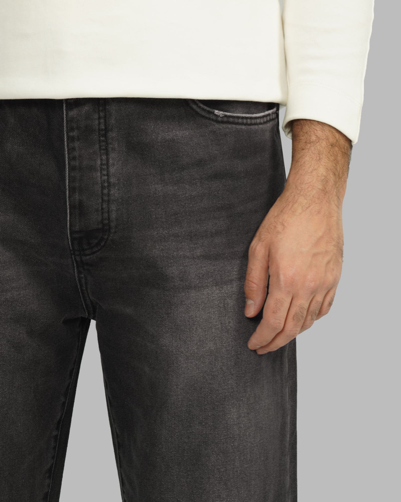 خرید و قیمت شلوار جین مردانه Loos Fit ساده دودی 24424820