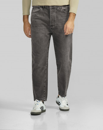 خرید و قیمت شلوار جین مردانه Loos Fit ساده خاکستری تیره  24424820