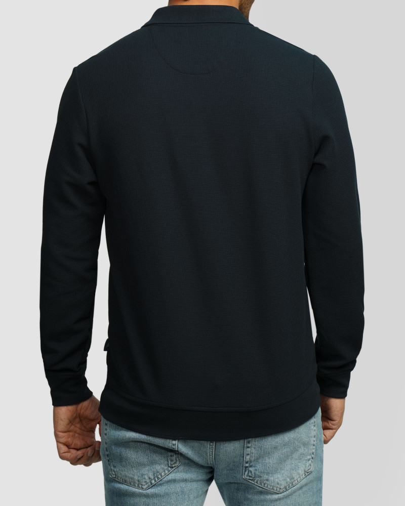 خرید و قیمت پولوشرت آستین بلند مردانه سرمه ای 84486118