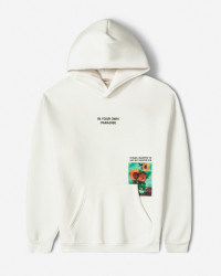 خرید و قیمت هودی کلاه دار طرح دار مردانه سفید 84471287