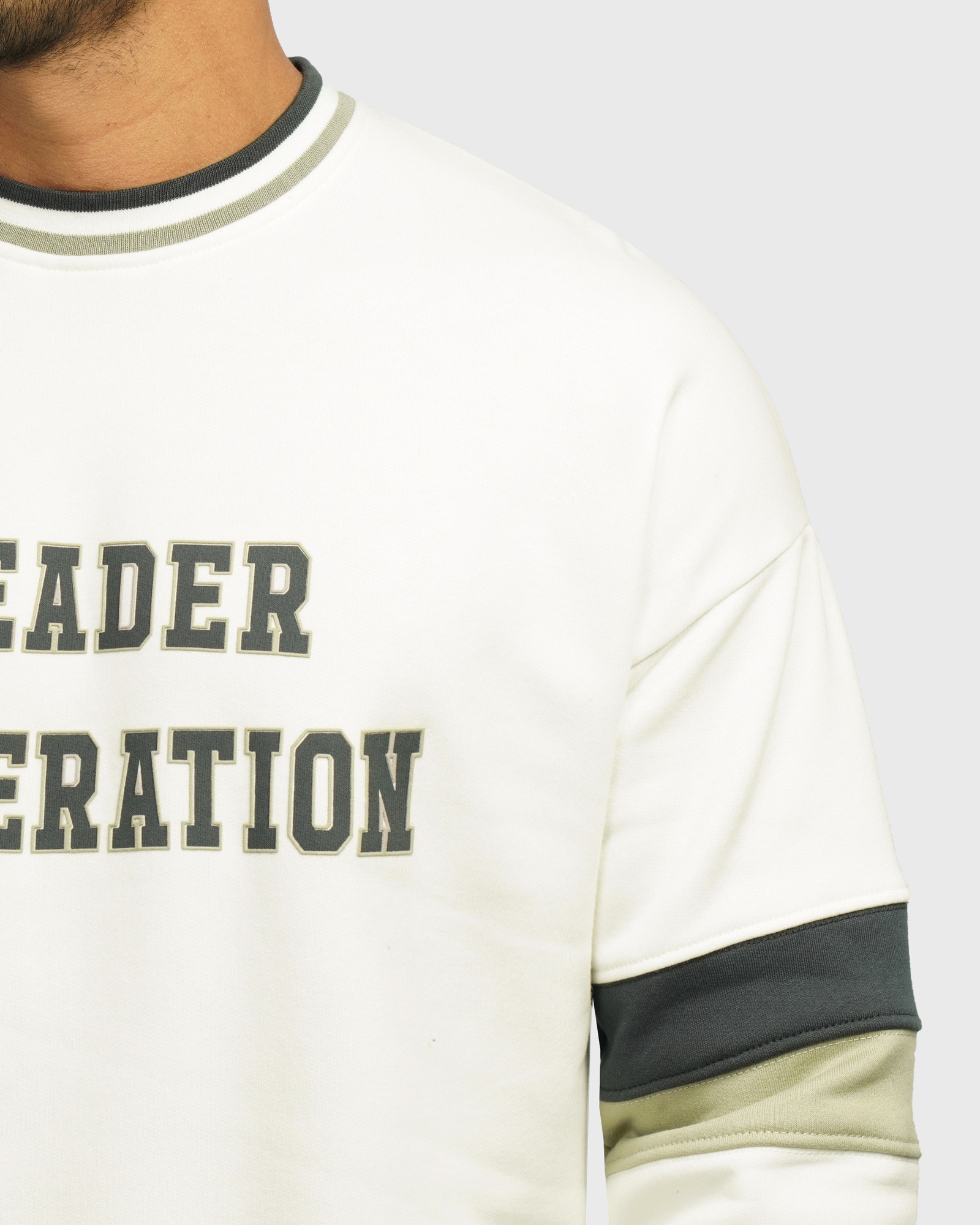 خرید و قیمت پلیور دورس یقه گرد مردانه شیری 24457279