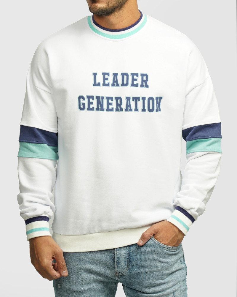 خرید و قیمت پلیور دورس یقه گرد مردانه سفید 24457279