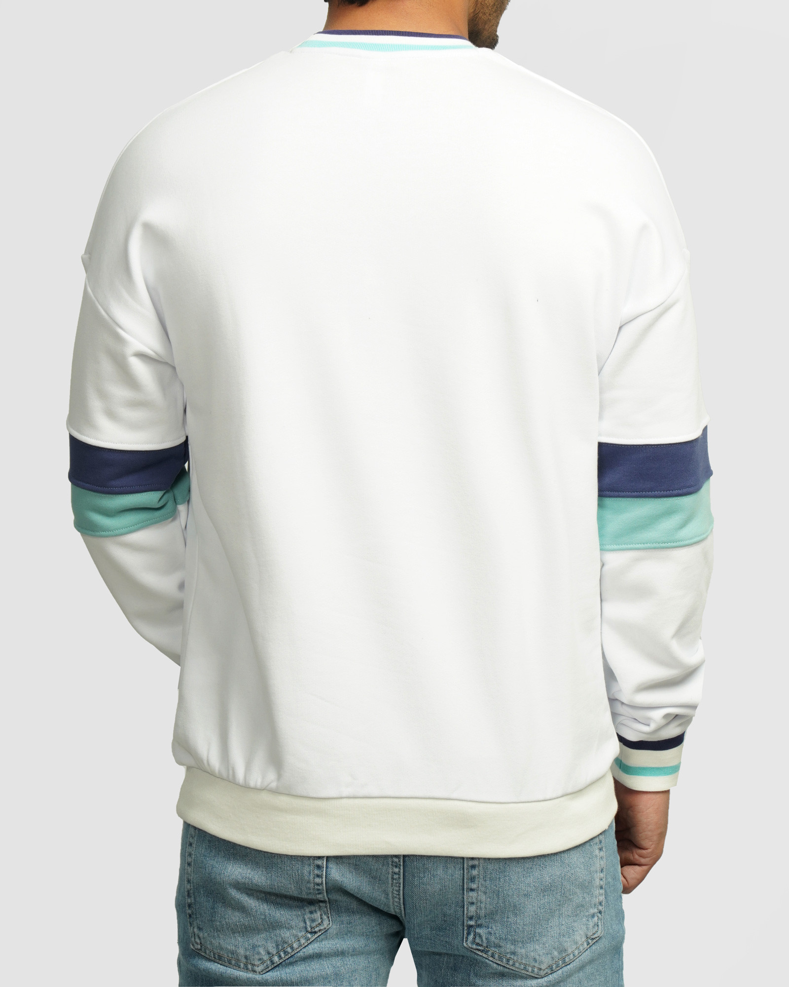 خرید و قیمت پلیور دورس یقه گرد مردانه سفید 24457279