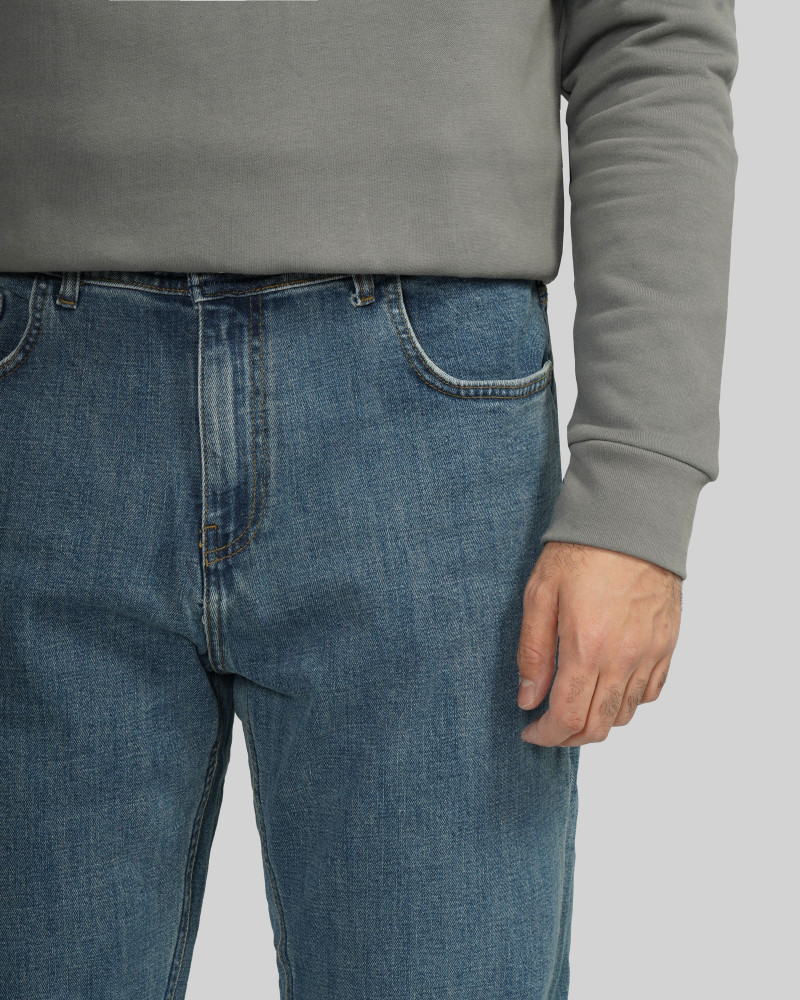 شلوار جین رگولار (Regular) ساده مردانه آبی 24412264