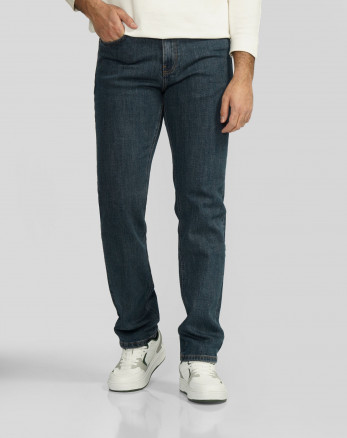 شلوار جین رگولار (Regular) ساده مردانه سرمه ای 24412264