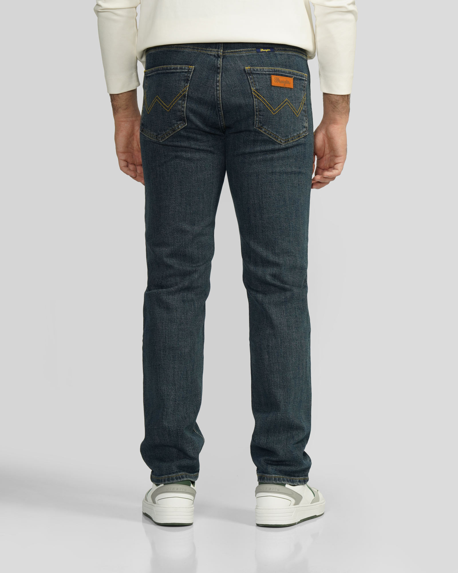 شلوار جین رگولار (Regular) ساده مردانه سرمه ای 24412264