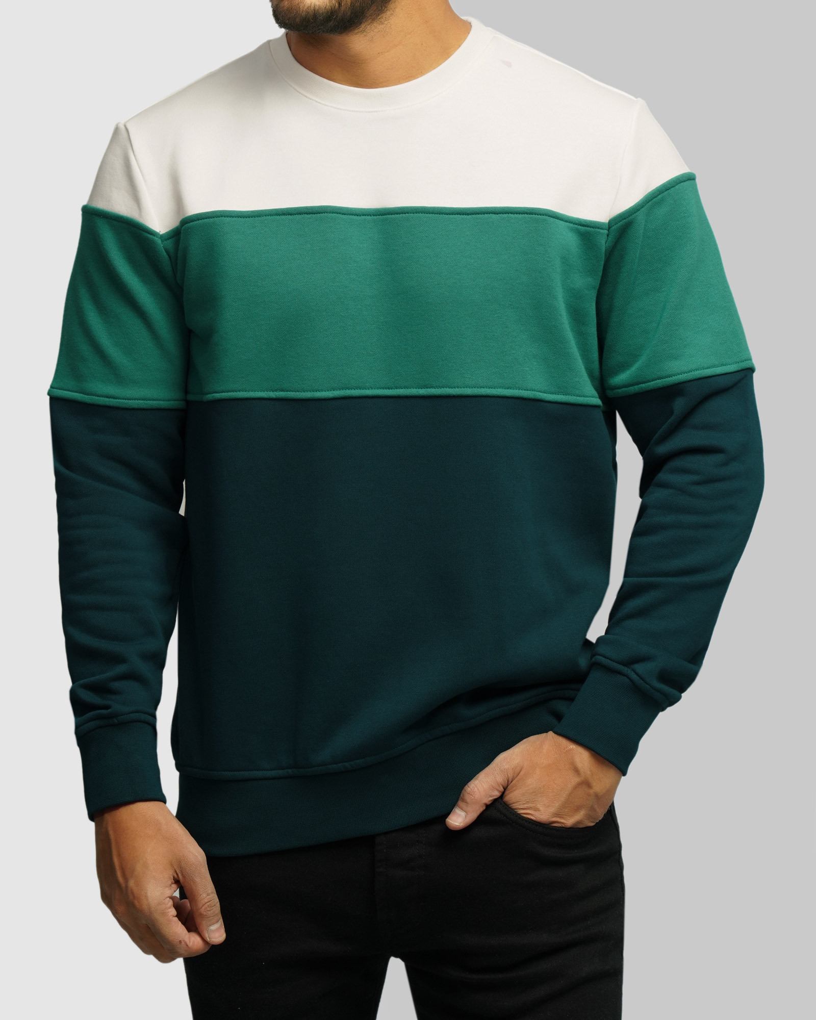 خرید و قیمت پلیور دورس یقه گرد مردانه سبز 84457289