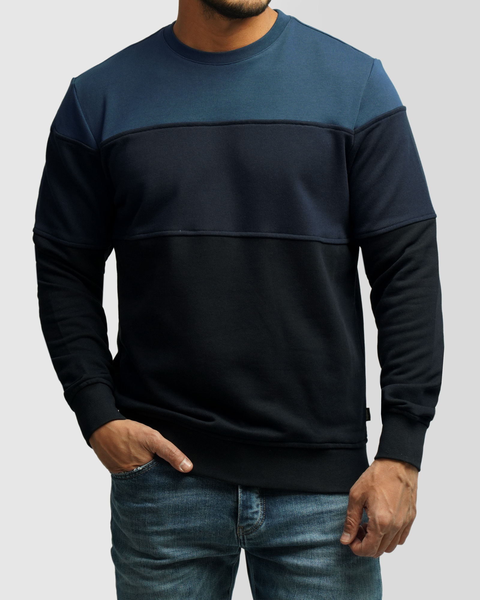 خرید و قیمت پلیور دورس یقه گرد مردانه سرمه ای 84457289