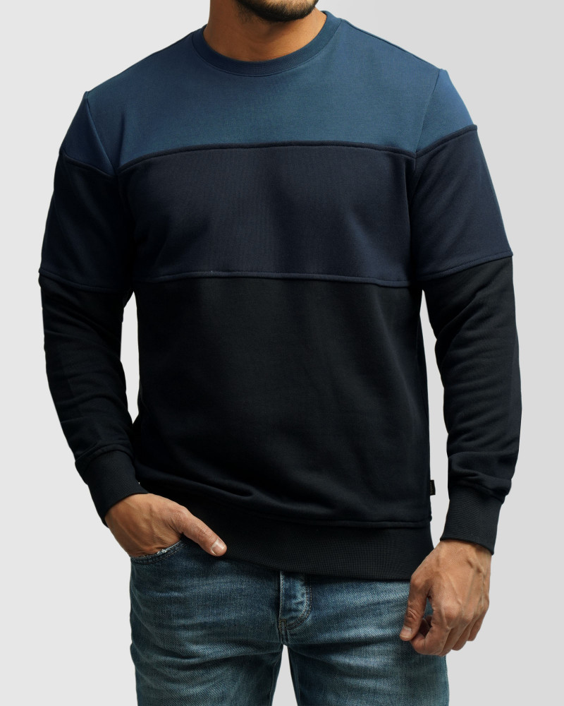 خرید و قیمت پلیور دورس یقه گرد مردانه سرمه ای 84457289