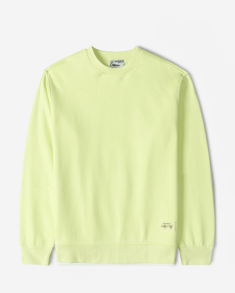 پلیور دورس یقه گرد مردانه سبز روشن 24357255