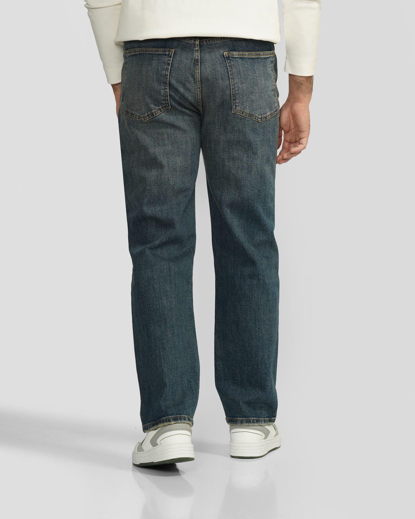 شلوار جین استریت فیت (Straight fit) ساده مردانه آبی 24424838