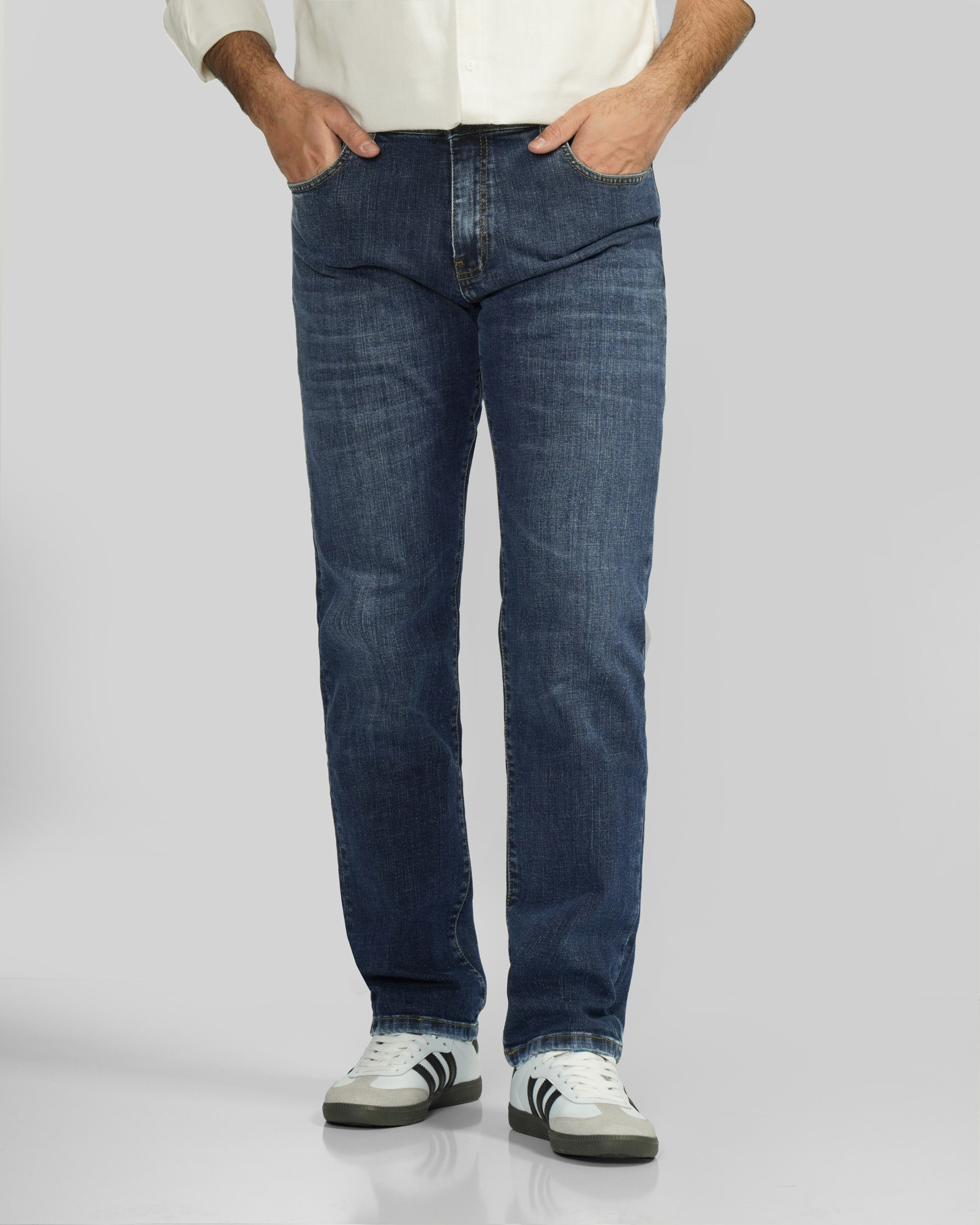 خرید و قیمت شلوار جین اسلیم ساده مردانه آبی 24411456