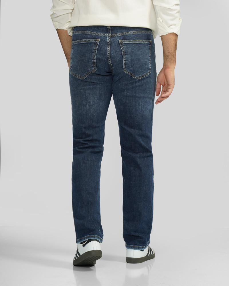 خرید و قیمت شلوار جین اسلیم ساده مردانه آبی 24411456