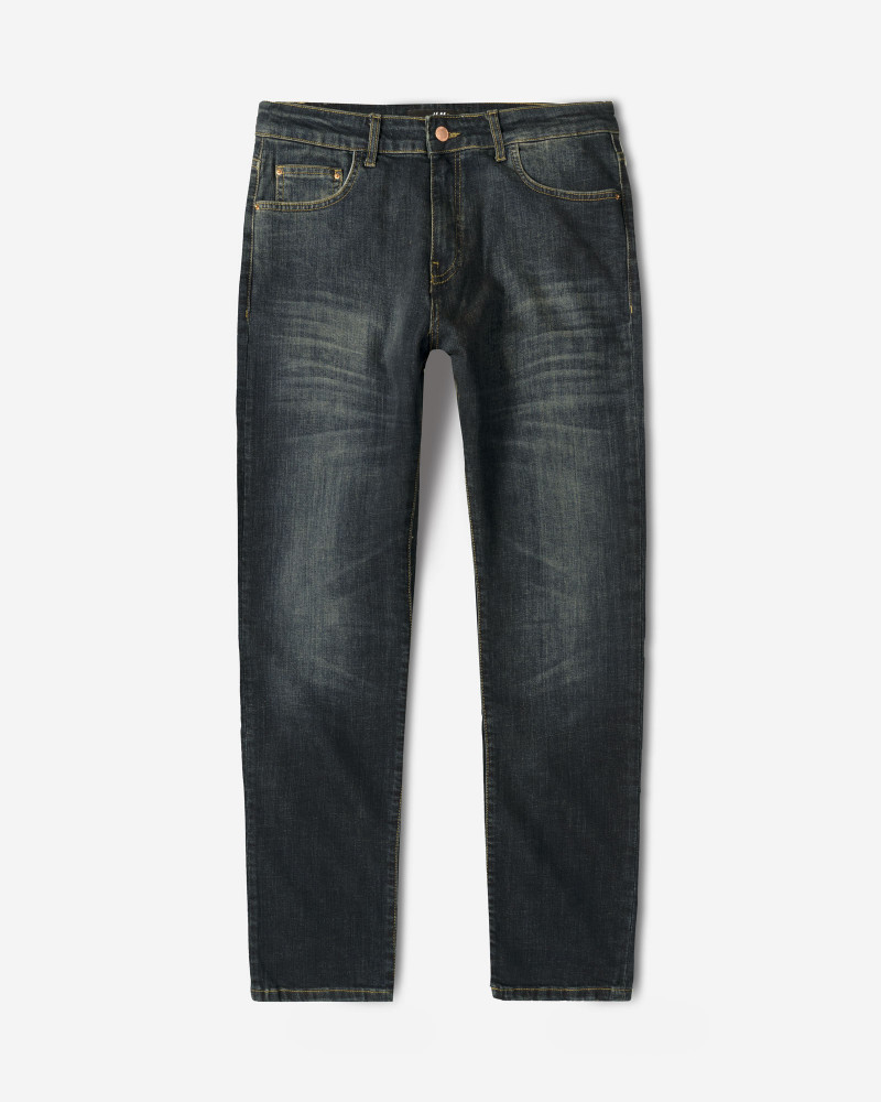 خرید و قیمت شلوار جین اسلیم ساده مردانه سرمه ای 24411456