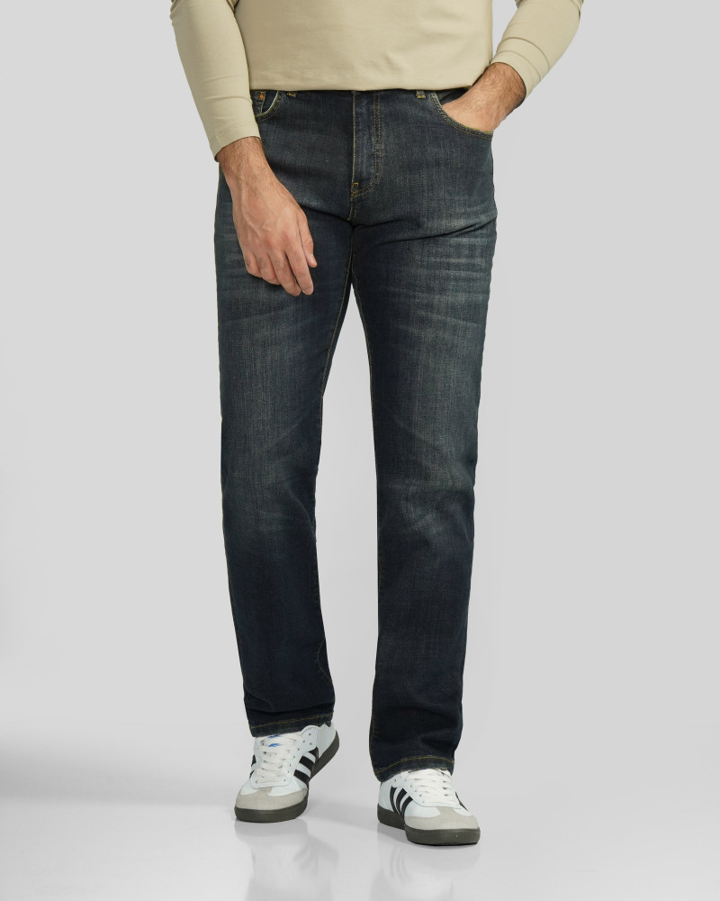 خرید و قیمت شلوار جین اسلیم ساده مردانه سرمه ای 24411456