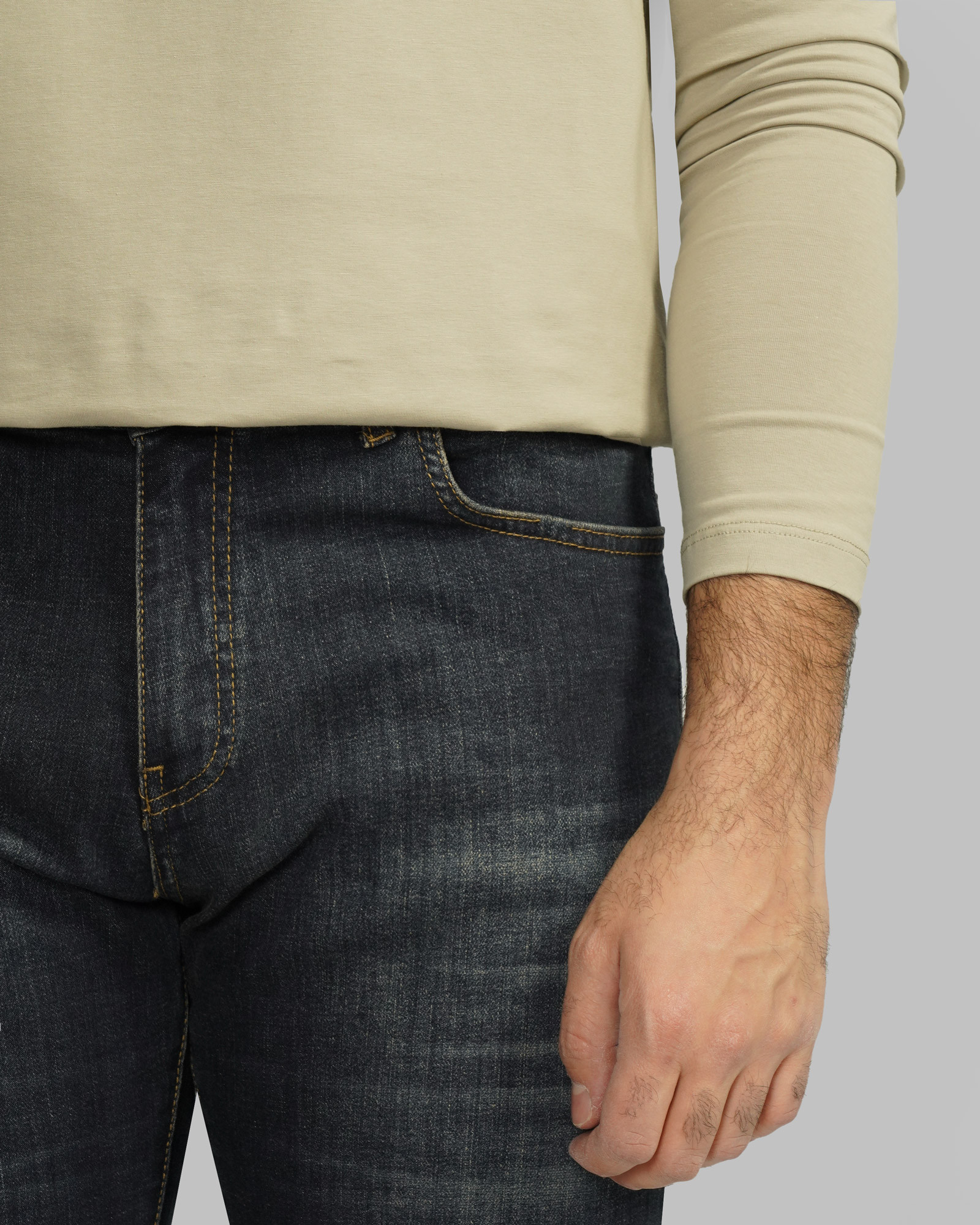 خرید و قیمت شلوار جین اسلیم ساده مردانه سرمه ای 24411456