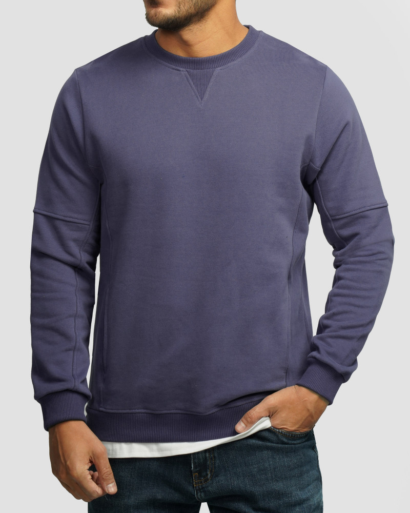 خرید و قیمت پلیور دورس یقه گرد مردانه سرمه ای روشن 24457290