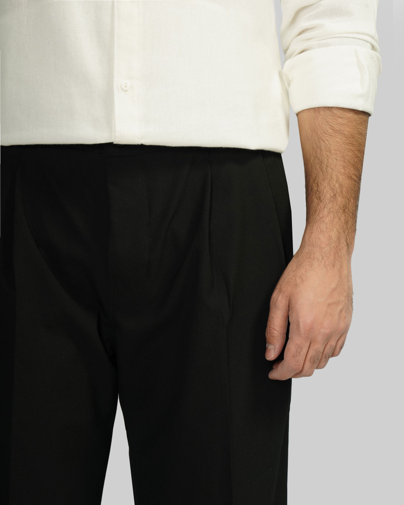 شلوار پارچه ای مردانه مشکی 24362115