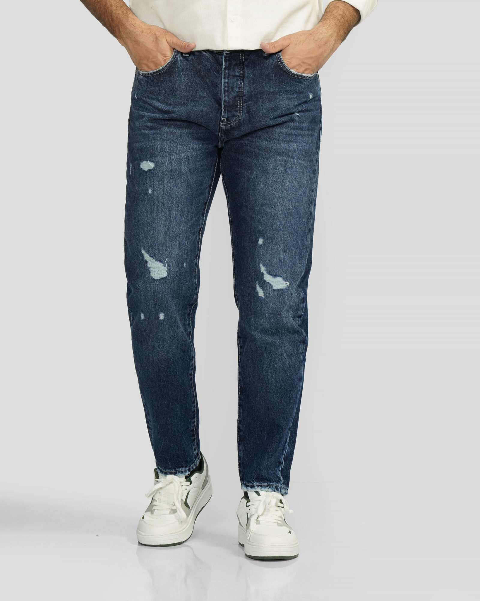 شلوار جین استریت استایل (Street Style) زاپ دار مردانه آبی 24424833