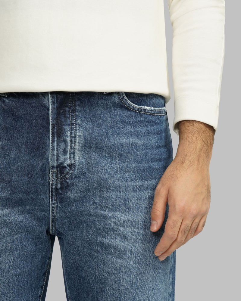 خرید و قیمت شلوار جین مردانه Loos Fit ساده آبی 24424814