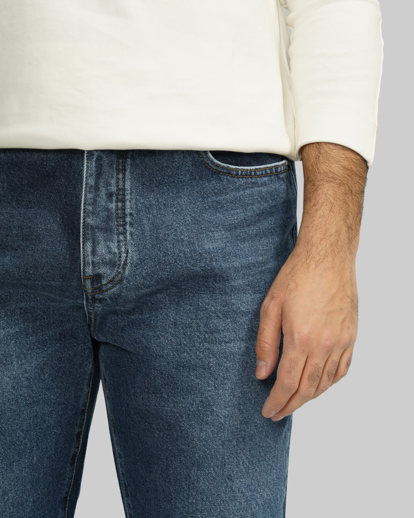 شلوار جین مردانه Essentials ساده آبی 24424830