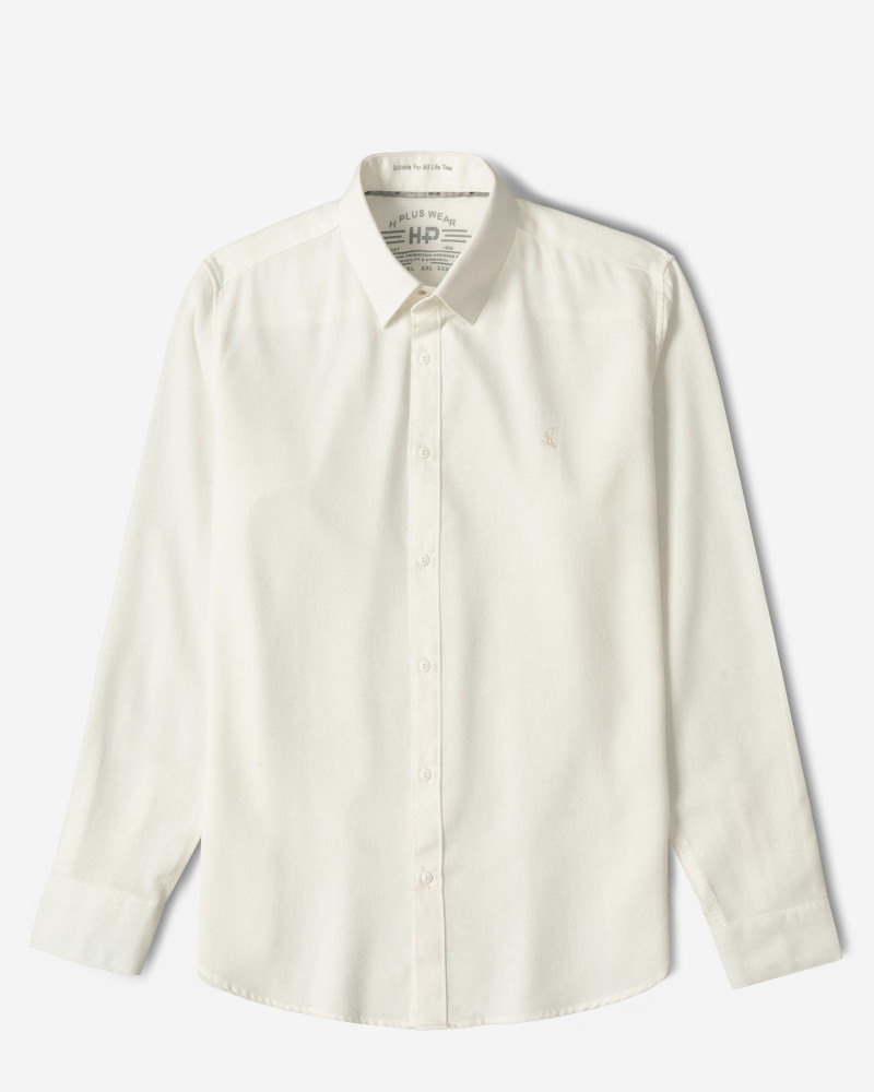 خرید و قیمت پیراهن آستین بلند ساده مردانه سفید 24321315