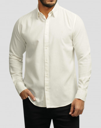 خرید و قیمت پیراهن آستین بلند ساده مردانه سفید 24321315