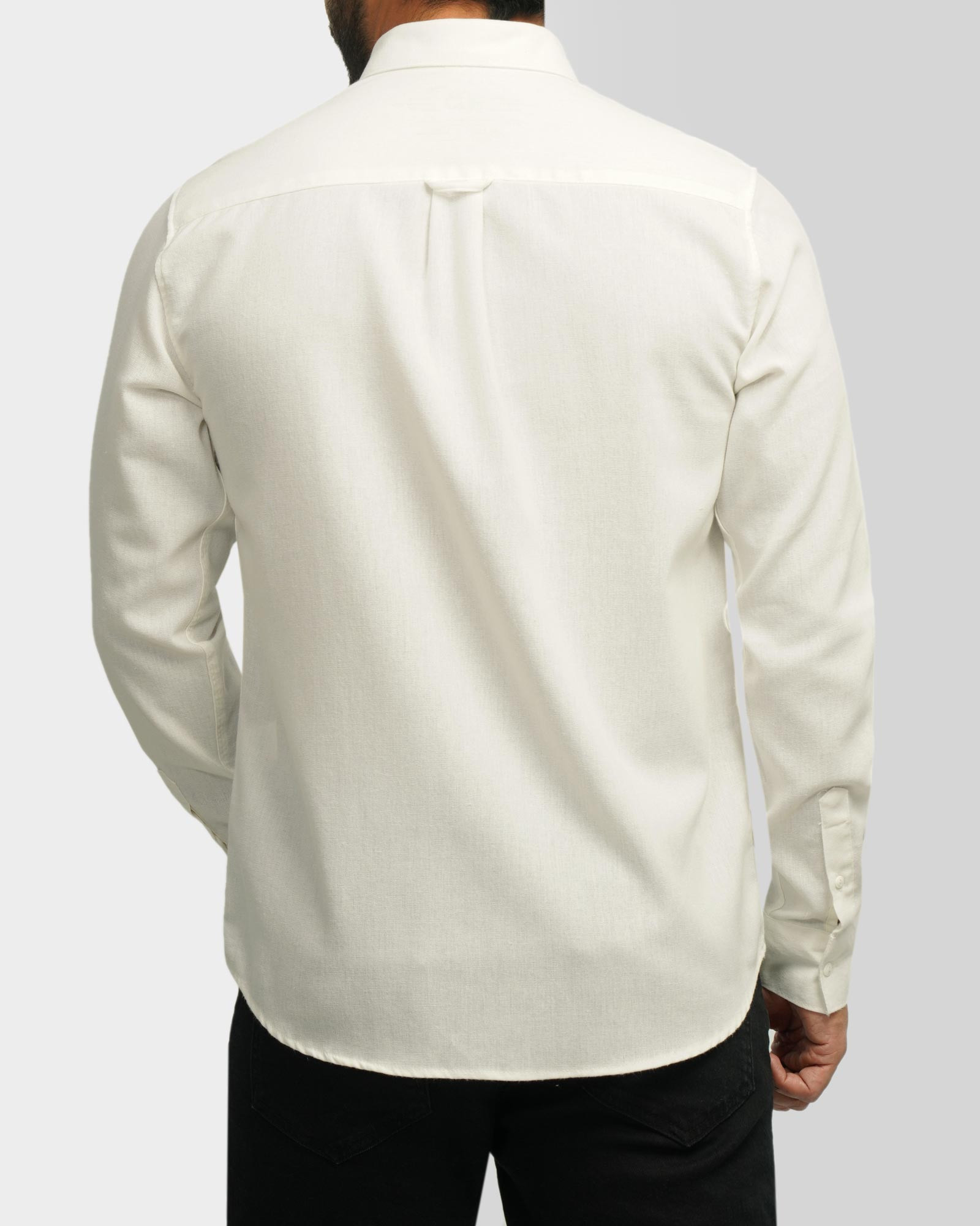 خرید و قیمت پیراهن آستین بلند ساده مردانه سفید 24321315