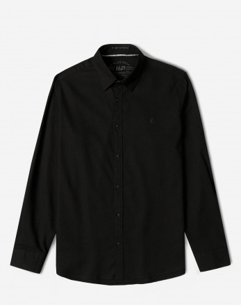 خرید و قیمت پیراهن آستین بلند ساده مردانه مشکی 24321315