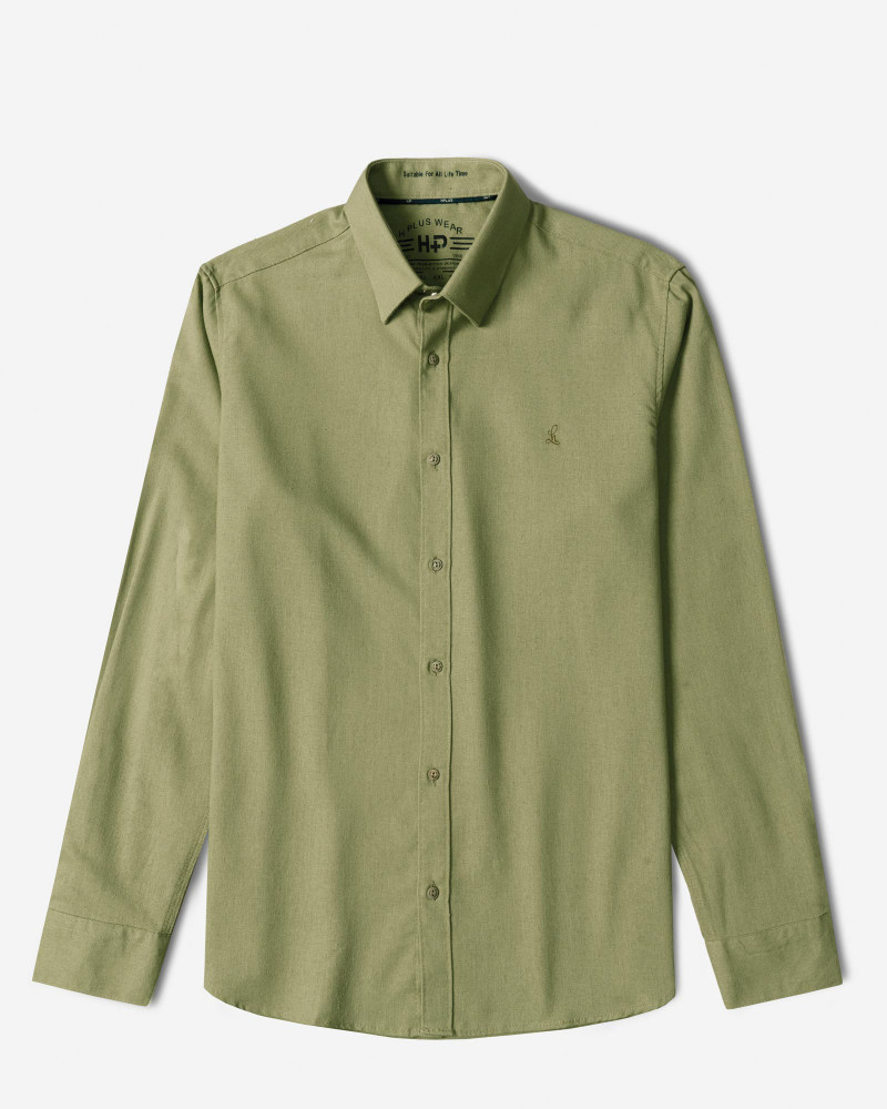 خرید و قیمت پیراهن آستین بلند ساده مردانه سبز 24321315