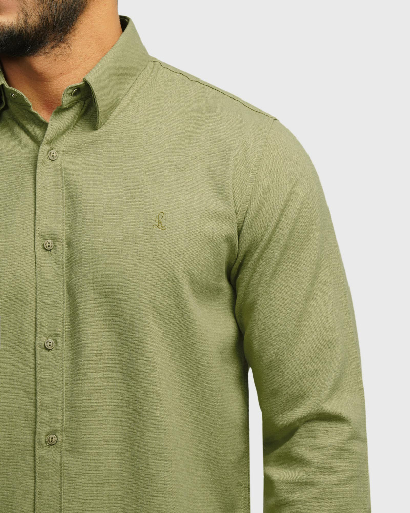 خرید و قیمت پیراهن آستین بلند ساده مردانه سبز 24321315