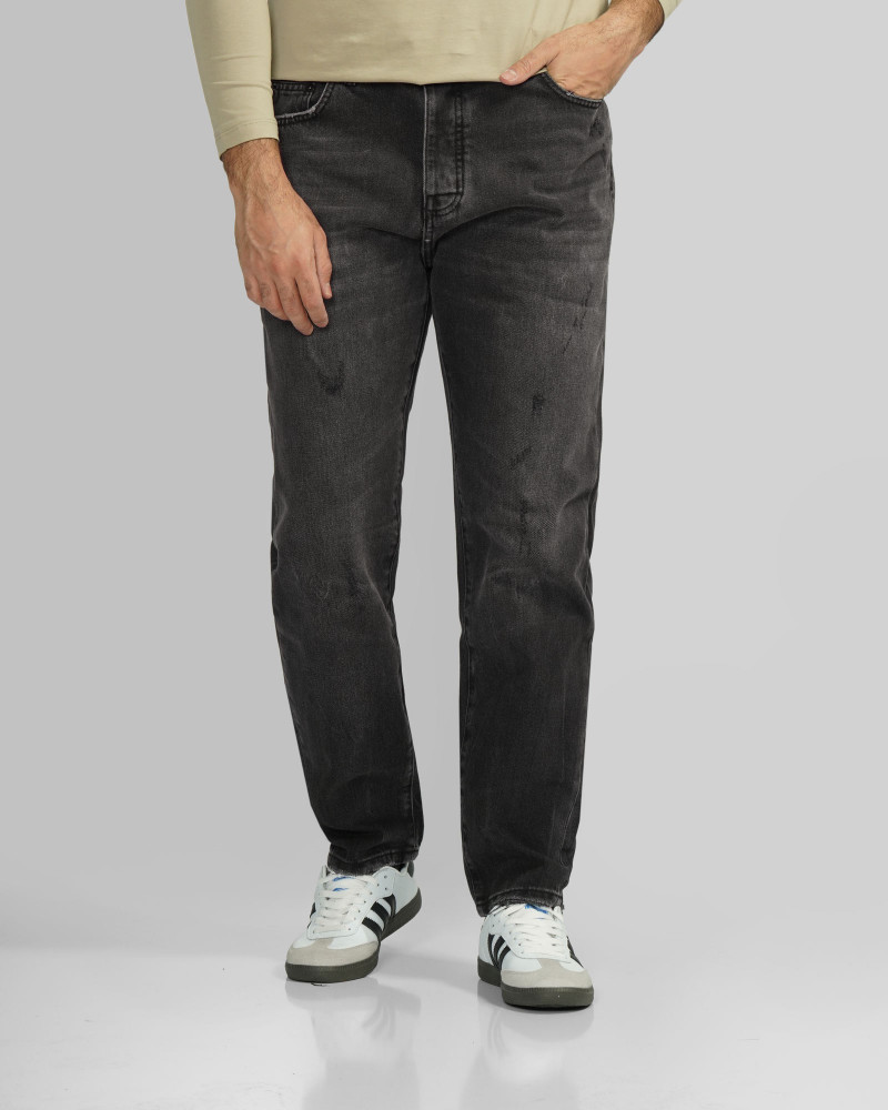 خرید و قیمت شلوار جین مام استایل (Mom Style) زاپ دار مردانه ذغالی 24424824