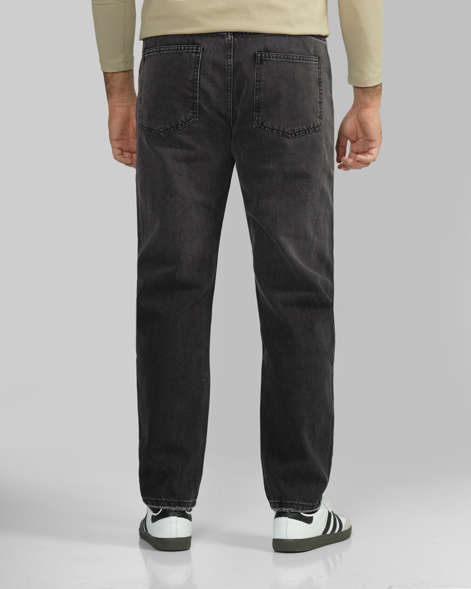 خرید و قیمت شلوار جین مام استایل (Mom Style) زاپ دار مردانه ذغالی 24424824