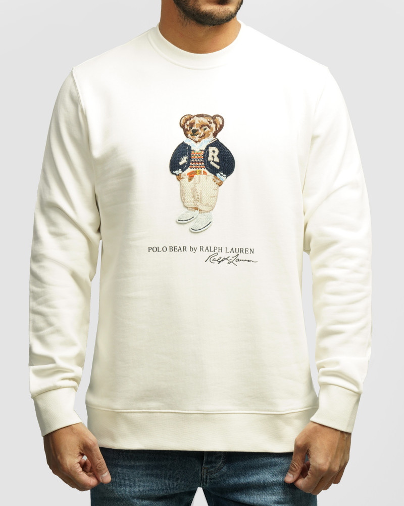 خرید و قیمت پلیور دورس یقه گرد مردانه سفید 84457300