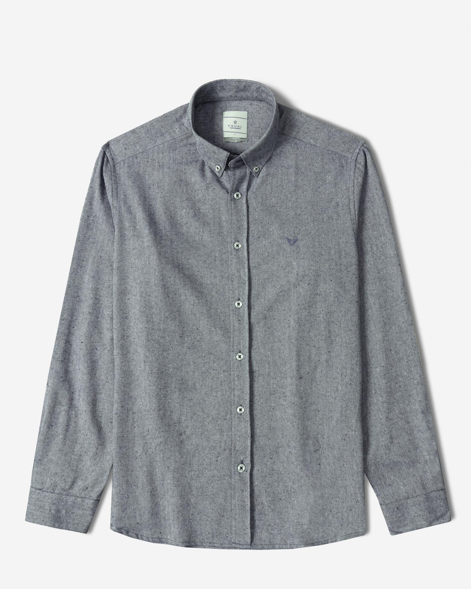 خرید و قیمت پیراهن نیمه ضخیم ساده مردانه سرمه ای 24468168