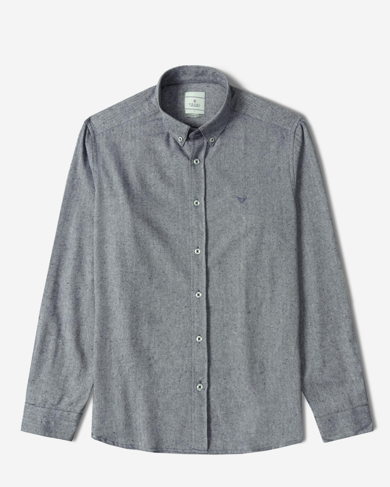 خرید و قیمت پیراهن نیمه ضخیم ساده مردانه سرمه ای 24468168