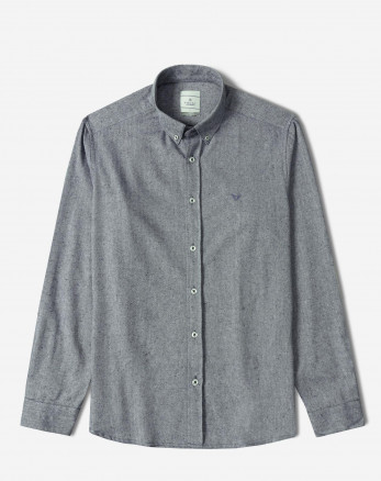 خرید و قیمت پیراهن نیمه ضخیم ساده مردانه سرمه ای 24468168